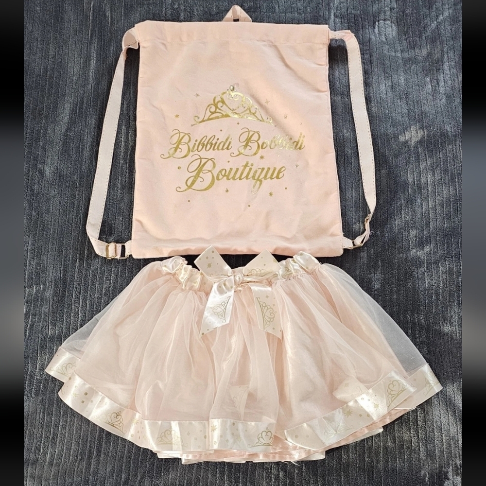 Disney Parks Bibbidi Bobbidi Boutique Tutu & Drawstring Bag